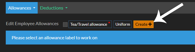 Click the Bulk Edit Employee Allowances button