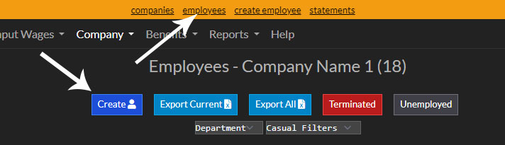 Create Employee