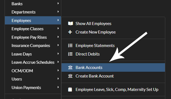 Employee Bank Account